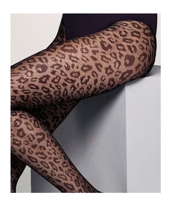 Leopardo - Collant fantaisie noir