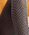 Tweed Dreams - Collant semi-opaque gris et noir