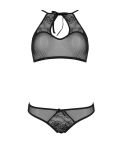 Ursula - Soutien-gorge et culotte ouverte noire