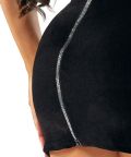 Diana - Robe sexy en velours et string noir